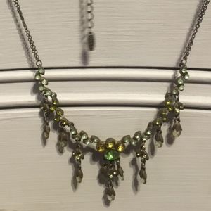 Vintage Style Green Beaded Necklace